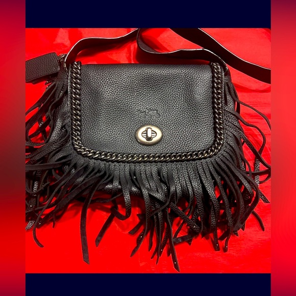 Coach Handbags - Coach Saddlebag - Dakota fringed